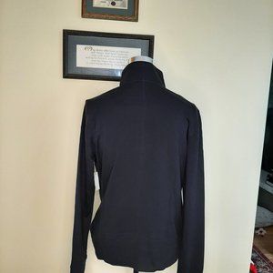 AMAZON Essentials Black Full Zip Thumbhole Athletic Jacket